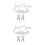 2Sets Comfortable White Floral Maternity Sash Belt for Pregnancy Decor 5