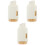 3Pcs Reusable Toothpick Holder Light Yellow Desktop Container for Home 4