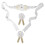 2Sets Comfortable White Floral Maternity Sash Belt for Pregnancy Decor 11