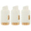 3Pcs Reusable Toothpick Holder Light Yellow Desktop Container for Home 5