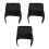3Pièces Protection Étanche PVC Noir Pour Moving Head Light 4