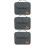 3Pcs Cable Organizer Bag Black Double-Layer Electronic Storage Case 8