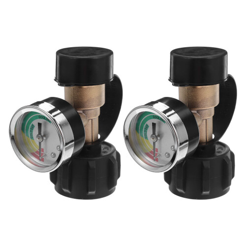 6Pcs Solid Brass Tank Gauge Adapter for Home and Outdoor Use 1