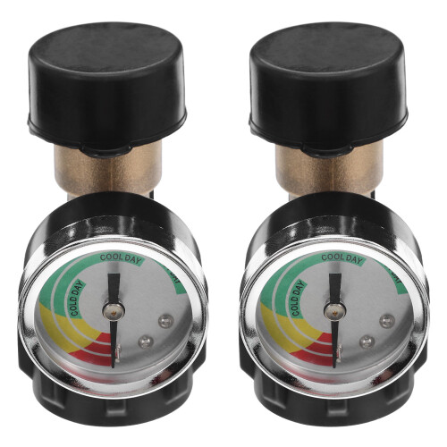 6Pcs Solid Brass Tank Gauge Adapter for Home and Outdoor Use 2