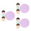 21Pc Compact Cosmetic Mirror Lightweight Portable Assorted 3