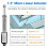2X  Atuador Linear Elétrico - Curso de 1,2 Polegadas, 64N / 14,4 Libras, Velocidade de 0,6 Polegadas / S  Atuador de Movimento à Prova D'água 8