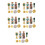 5Sets Wax Seal Kit with Creative Shapes for Letter and Present 5