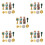 5Sets Wax Seal Kit with Creative Shapes for Letter and Present 7