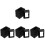 24Pcs Plastic Fence Post Skirts ABS Decorative Post Trim Covers 4