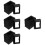 24Pcs Plastic Fence Post Skirts ABS Decorative Post Trim Covers 9