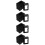 24Pcs Plastic Fence Post Skirts ABS Decorative Post Trim Covers 10