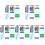 5Sets Compact Acrylic Dry Erase Board Kleurig Bureaublad Planner 4