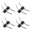 8Sets Plastic Zwarte Spinning Tops Met String Launcher Voor Kids 7