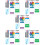 5Sets Compact Acrylic Dry Erase Board Kleurig Bureaublad Planner 10