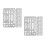 12Pcs Stainless Steel Drawing Eraser Shield Template for Technical Use 5