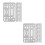 12Pcs Stainless Steel Drawing Eraser Shield Template for Technical Use 7