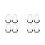 8Sets White ABS Melodica Mouthpiece Tube Flexible Plastic Replacement 10