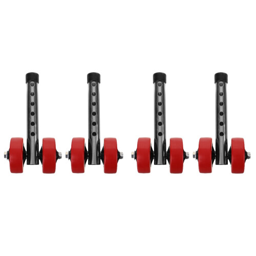 2Pairs Silent Smooth Rolling Walker Wheels for Indoor Use Front Wheel 2