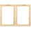 2Pcs Durable Wooden Screen Printing Frames Chocolate Color for DIY Use 2