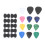 3Sets Assorted Color Plastic Guitar Picks Ergonomic Grips for Guitar 2