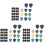 3Sets Assorted Color Plastic Guitar Picks Ergonomic Grips for Guitar 3