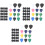 3Sets Assorted Color Plastic Guitar Picks Ergonomic Grips for Guitar 4