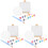 3Sets White Wooden Desktop Mini Easel Paint Set for Beginner Hobbyists 2