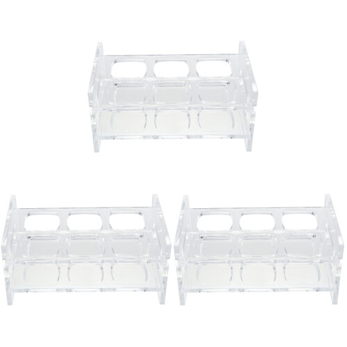 3Pcs Transparent Acrylic Organizer Bar Cup Holder 2