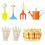 14Pcs Child Garden Tools Kit Assorted Color Safety Rounded Edges 3