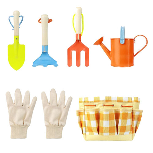 14Pcs Child Garden Tools Kit Assorted Color Safety Rounded Edges 2
