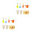 14Pcs Child Garden Tools Kit Assorted Color Safety Rounded Edges 4