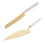 3Sets Golden Pearled Cake Server Serrated Stainless Steel Kitchen Tool 2