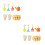 14Pcs Child Garden Tools Kit Assorted Color Safety Rounded Edges 10