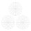 12Pcs Compact White Plastic Fermenting Tools for Pickle Jar Pressing 2