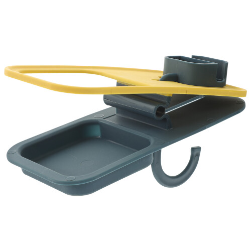 4Pcs Yellow Table Cup Holder Clip on for Desk Multi-Use with Hook 1