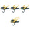 4Pcs Yellow Table Cup Holder Clip on for Desk Multi-Use with Hook 5