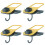 4Pcs Yellow Table Cup Holder Clip on for Desk Multi-Use with Hook 7