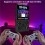 XF40V Retro Handheld Game Console 4.0 Inch IPS Screen WiFi Retro Gaming Console Linux System 128G  Arcade Black 4