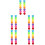 10Pcs Assorted Heart Highlighter Markers Plastic for Students 8