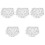 5Pcs Reusable White Cloth Bear Doll Underwear Plush Shorts Accessory 5