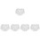 5Pcs Reusable White Cloth Bear Doll Underwear Plush Shorts Accessory 7