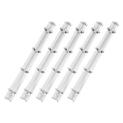 15Pcs Silver Metal Ring Binder 4-Hole for School and Document Filing 2