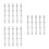 15Pcs Silver Metal Ring Binder 4-Hole for School and Document Filing 9