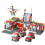 (Fire )Police et pompiers assemblant bloc de construction jouets pour cadeau enfants 2