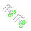 2Sets Durable Light Bike Training Wheels Flashing Auxiliary 5