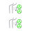 2Sets Durable Light Bike Training Wheels Flashing Auxiliary 7