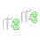 2Sets Durable Light Bike Training Wheels Flashing Auxiliary 9