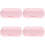 4Sets Compacte Roze Contactlenzendoos Abs& Met Contactverwijderaar 7