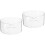 2Pcs Compact Transparent Glass Evaporation Crystallizing Dish for Lab 6