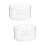 2Pcs Compact Transparent Glass Evaporation Crystallizing Dish for Lab 9